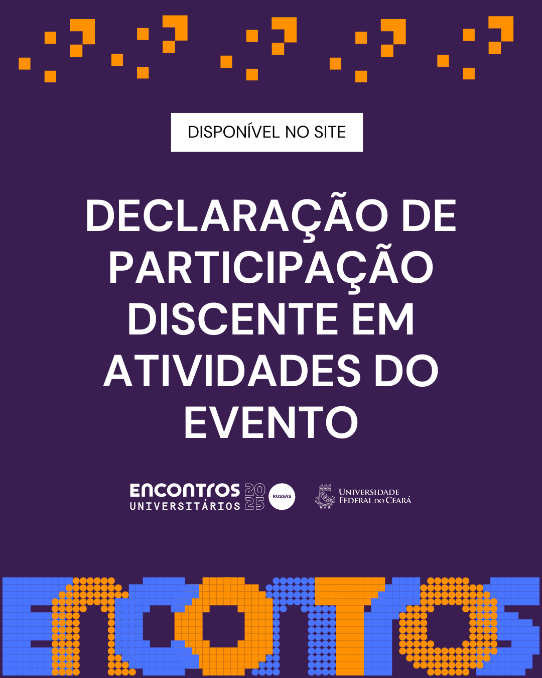 imagem com a identidade visual do evento.